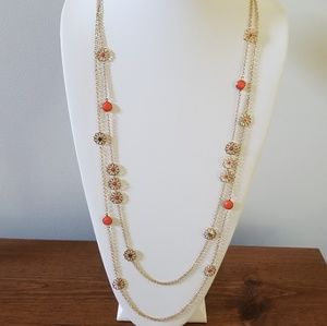 Kohls coral necklace